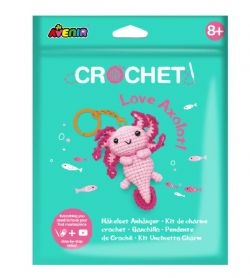 AVENIR - PORTE-CLÉS AU CROCHET - AXOLOTL AMOUREUX